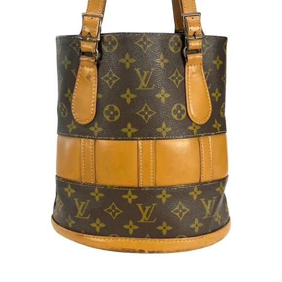 Louis Vuitton Monogram Bucket PM Bag Petite Noe Style Vintage USA Made - Picture 5 of 13